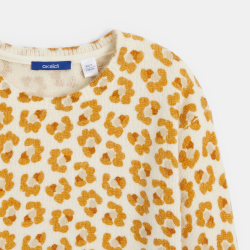 بلوفر منسوج برسمة جلد الفهد...